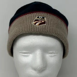 Photo of US Ski Team Olympics Beanie Winter Hat Toque Winter Games Skiing Skier Blue