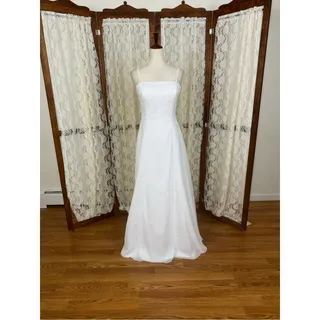 Photo of Gorgeous Vintage 90s Bridal Originals Simple Chiffon Wedding Gown