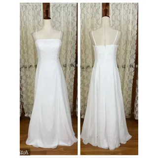 Photo of Gorgeous Vintage 90s Bridal Originals Simple Chiffon Wedding Gown