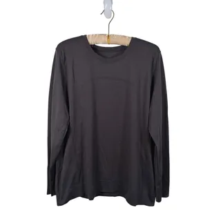 Photo of Lululemon Swiftly Relaxed Long Sleeve Shirt Size 14 Black Running Workout Gym