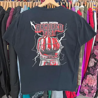 Photo of Vintage Y2K Boneyard Beer Armored Fist Tee Black