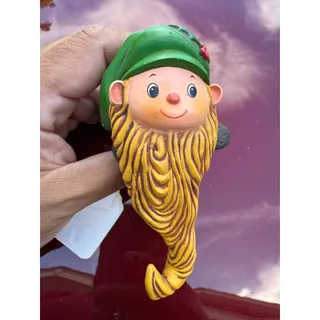 Photo of Vintage 1979 Hallmark Elf Stocking Hanger Shelf Sitter Holiday Christmas Cute!