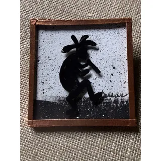 Photo of Handmade Signed Southwestern Kokopelli & Zuni-Inspired Bear Brooch Set