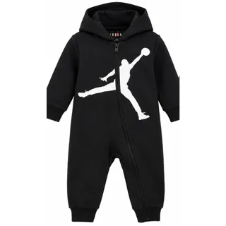Photo of Jordan Baby 12M Black Full Zip Hoodie Coverall Jumpsuit White Jumpman NWT Nike