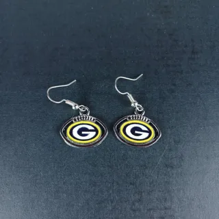 Photo of Green Bay Packers  NFL Charm Bracelet and Earrings Football Fan Jewelry Set