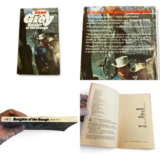 Photo of Zane Grey 1970 Pocket Books Westerns 2 Book Set Vintage Cowboy Paperback Lot