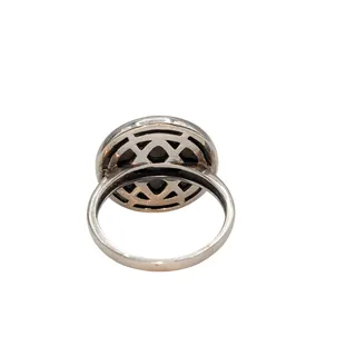 Photo of Vtg Balinese 925 Sterling Filigree Artisan Pearl Designer BBJ Size 11.5 Ring