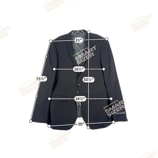 Photo of Alberto Cardinali Skinny Fit Stretch Blazer Mens 46R Black Charcoal Sport Coat
