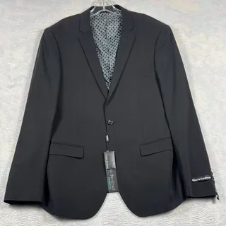 Photo of Alberto Cardinali Skinny Fit Stretch Blazer Mens 46R Black Charcoal Sport Coat