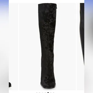 Photo of Jeffrey Campbell Naissance Velvet Knee High Boot  Black Velvet 