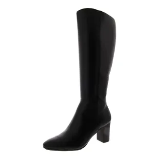 Photo of Anne Klein Women's Spencer Faux Leather Knee-High Boots - Black Size 7.5M