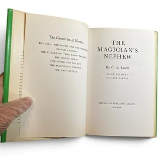Photo of Vintage The Magician's Nephew C.S. Lewis Narnia Hardcover Book Club Edition BCE