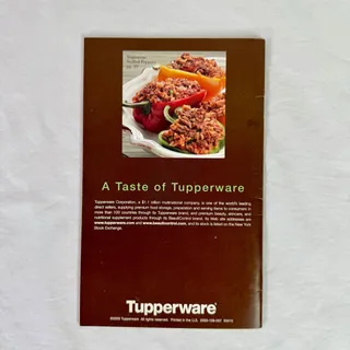 Photo of Tupperware Recipes Cookbook A TASTE OF TUPPERWARE 2003 Softcover Book Cooking