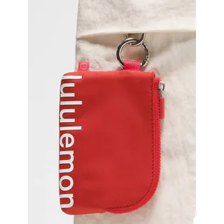 Photo of Lululemon Red Clippable Card Pouch NWT Rare