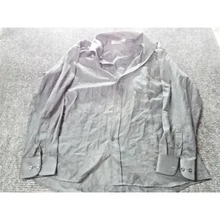 Photo of Henri Picard Dress Shirt Mens 17.5 34/35 Black Solid Classic Fit Long Sleeve