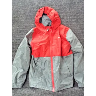 Photo of Eddie Bauer Jacket fleece lined Sz 7/8 red gray windbreaker outerwear
