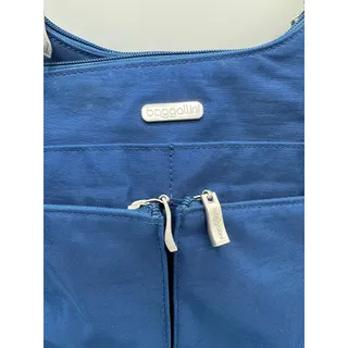 Photo of Baggallini Navy Blue Nylon Crossbody Bag Purse Removable Pouch 11x8.5 EUC