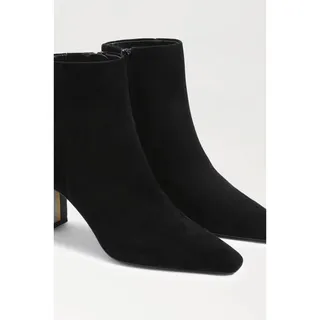 Photo of Sam Edelman Saige Ankle Bootie Black Suede 10 NWT Elevated Effortless Chic