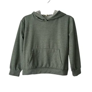 Photo of NWT Crown of Hearts Girl’s Long Sleeve Heather Green Pullover Hoodie-Small 7/8