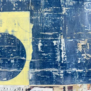Photo of Original Mixed Media Modern Art Collage Painting 18x24 "Paralogea" Signed