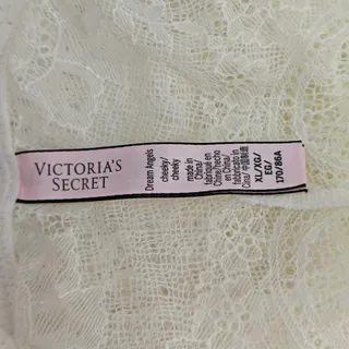 Photo of Victoria Secret Dream Angels Ivory White Lace Cheeky Panty Womens Xlarge