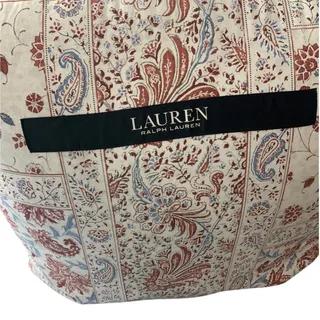Photo of Ralph Lauren Home Katie Full Queen Comforter Set Cream Red Paisley Patchwork
