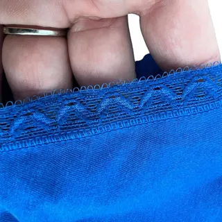Photo of Soma Cotton Modal High-Leg Brief Solid Blue Womens Size Small