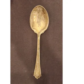 Photo of Vintage Reed & Barton Silverplate Spoon R&B A1 6 In 0.8 oz Floral Scroll