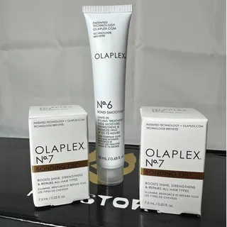 Photo of Olaplex No.6 Bond Smoother & No.7 Bonding Oil 3 Pc Mini Travel Hair Bundle