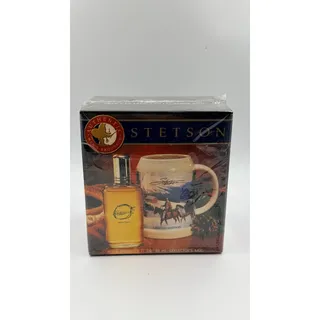 Photo of Vintage Stetson After Shave 3 Oz Gift Set Limited Edition Ceramic Mug Boxed NOS
