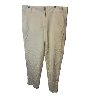 Photo of NWT Diane von Furstenberg Georginne Linen Blend Pants Sz 8 Coastal