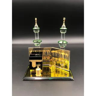 Photo of Crystal Glass Makka Mecca Hajr Easwad Islamic Home gift With Box