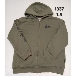 Photo of Quicksilver (XL) Green Full Zip Hoodie Insulated Sweatshirt