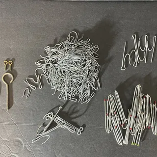 Photo of Huge Lot of VTG Curtain Drapery Pleating Hooks Curtain Hardware Mixed Lot