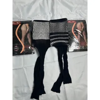 Photo of Ben Xi Black Fishnet Pantyhose Tights 2 Pair Bundle Sexy Patterned Stockings