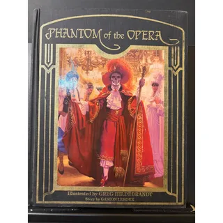 Photo of Vintage 1988 Phantom of the Opera Hardcover Book Greg Hildebrandt Illus Unicorn