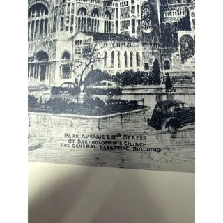 Photo of Vintage 1939 Carl Abel Park Avenue 50th St St Bartholomew’s Church NYC Print