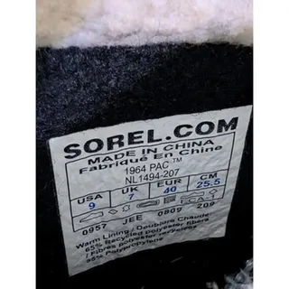 Photo of SOREL 1964 PAC Graphic Winter Boots Women Size 9 Purple Plaid Waterproof Snow