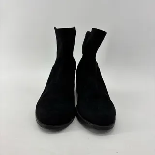 Photo of Stuart Weitzman Size 9 Womens Ankle Boot Black Chelsea Bootie Suede Stretch