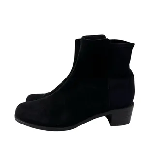 Photo of Stuart Weitzman Size 9 Womens Ankle Boot Black Chelsea Bootie Suede Stretch