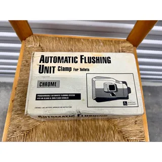 Photo of Triple S Automatic Toilet Flush Unit Chrome Clamp Sloan Zurn New