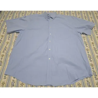 Photo of Roundtree And Yorke Large Men’s Casual Dress Short Sleeve Button-Down Shirt