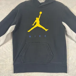 Photo of Nike Air Jordan Jumpman Youth Boys L 12-13 Yrs Black Hoodie Pullover Sweatshirt