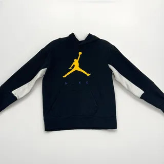 Photo of Nike Air Jordan Jumpman Youth Boys L 12-13 Yrs Black Hoodie Pullover Sweatshirt