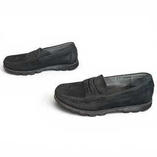 Photo of Ralyx by Mephisto Men's 7.5 Black Suede Leather Penny Loafers Comfort READ
