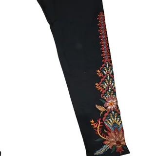 Photo of Johnny Was Aivita navy Embroidered Leggings - Size M