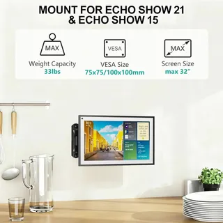 Photo of WALI Mount For Show 21, Show 15, Adjustable Wall Mounting Bracket, Black