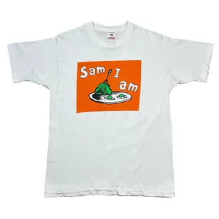 Photo of Vintage Dr. Seuss Sam I Am Green Eggs And Ham Book Promo Tee
