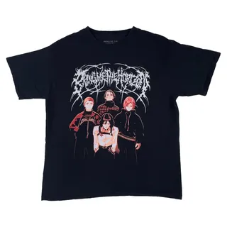 Photo of Bring Me The Horizon Anime T Shirt Womens Small Black Boyfriend Fit Band Tee