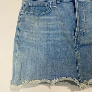 Photo of J BRAND Women’s Bonny Button Fly Mini Denim Skirt Light Blue Wash 27 Inch EUC